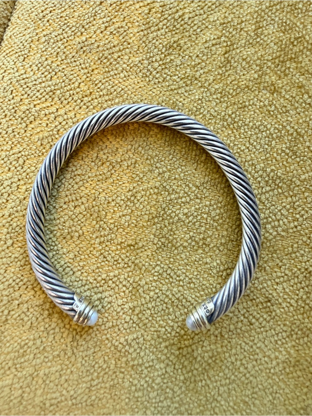 David Yurman Sterling Cable Cuff Bracelet - Silver